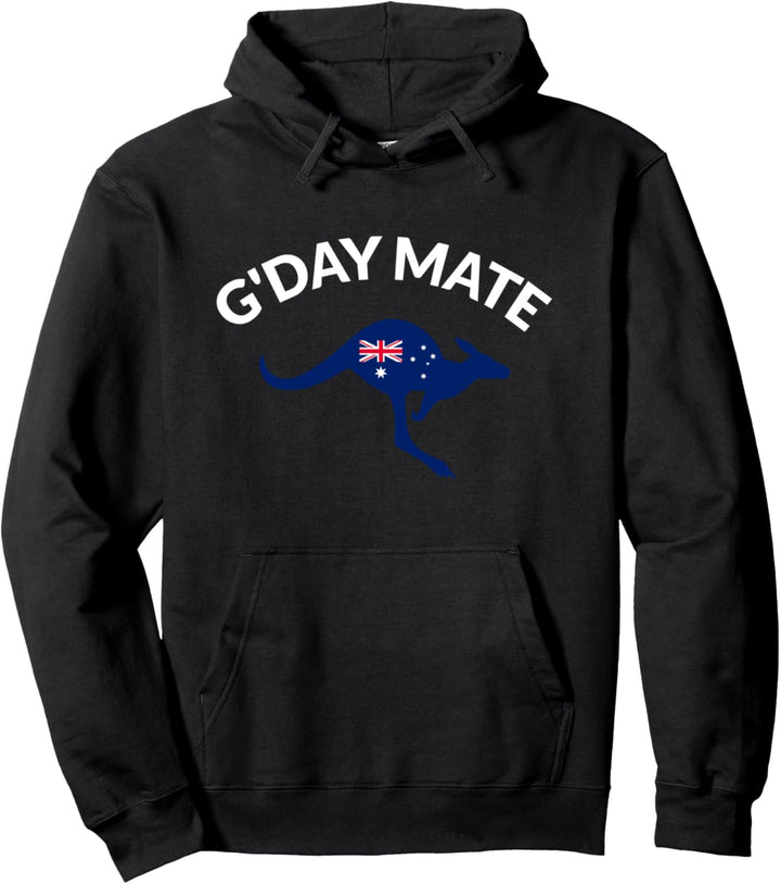 G'Day Mate australische Känguru Australien Flaggen Andenken Pullover Hoodie