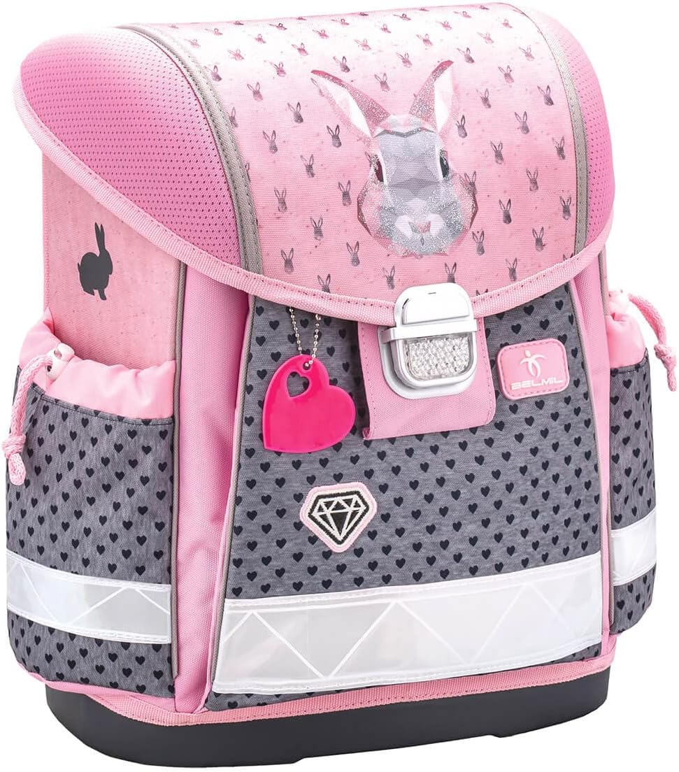 Belmil Classy Schulranzen Set 4 - teilig (403-13/AG/S) Bunny, Bunny