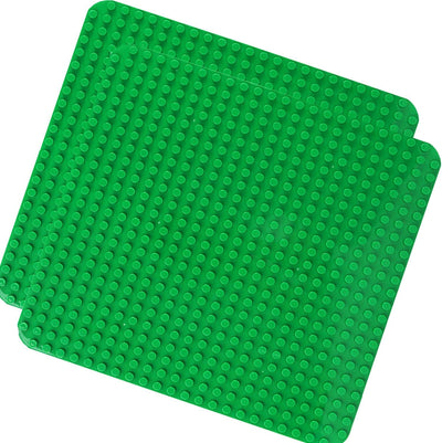 2 Grosse Bauplatte Kompatibel mit Lego Duplo Platten,38.4 * 38.4cm Classic Grundplatte mit 24 x 24 N