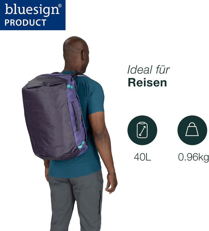 Osprey Unisex – Erwachsene Transporter 40 Duffel Bag Einheitsgrösse Blue Flame/Scoria Blue, Einheits