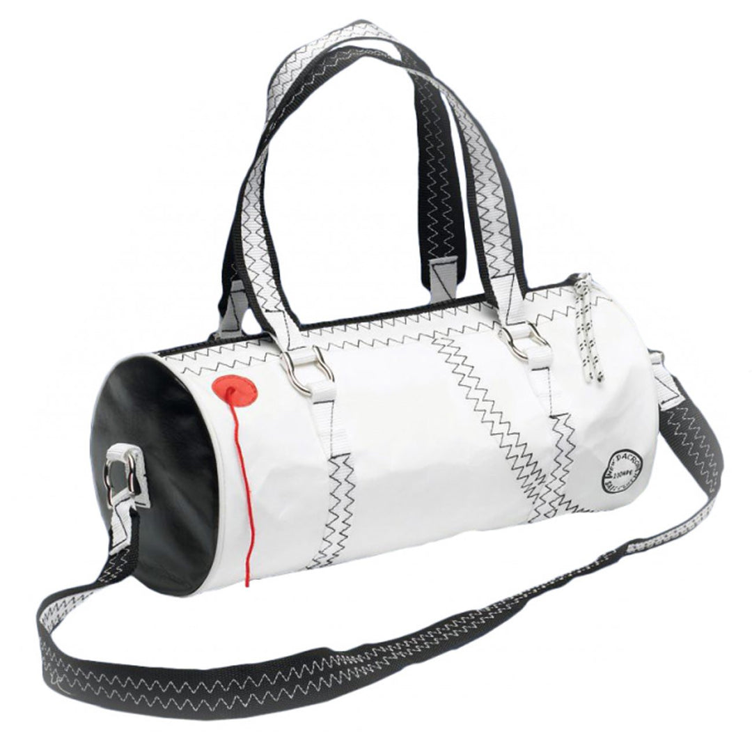 Trend Marine Damen Schultertasche Sea Lady rund- Weiss / Rot, Weiss / Rot