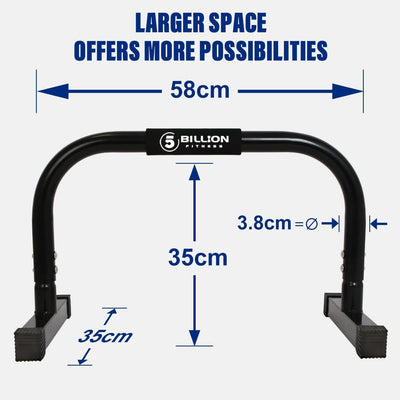 5BILLION FITNESS Parallettes Calisthenics, Liegestützgriffe, Push Up Stand Bar für Home Fitnessraum