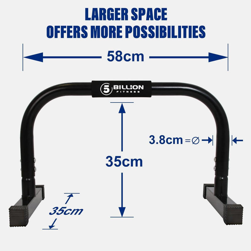 5BILLION FITNESS Parallettes Calisthenics, Liegestützgriffe, Push Up Stand Bar für Home Fitnessraum