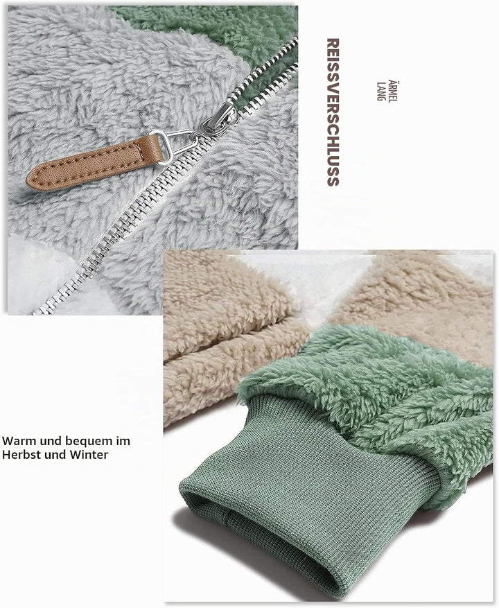 ABINGOO Damen Mantel Kapuzenjacke Winterjacke Mode Warm Hoodie Pullover Jacken Reissverschluss Plüsc