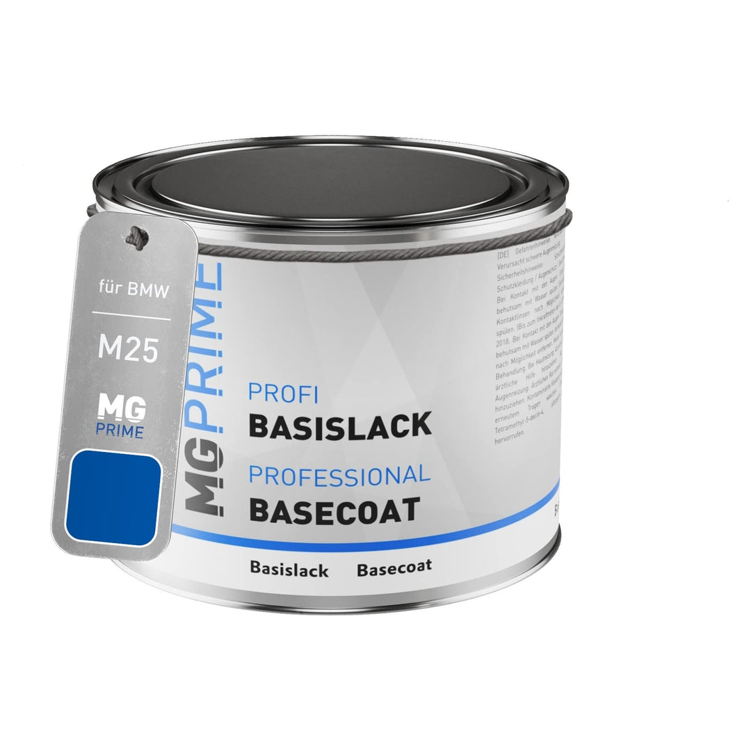 Autolack Dose spritzfertig für BMW M25 / N86 Lupinblau Metallic Basislack 0,5 Liter 500ml