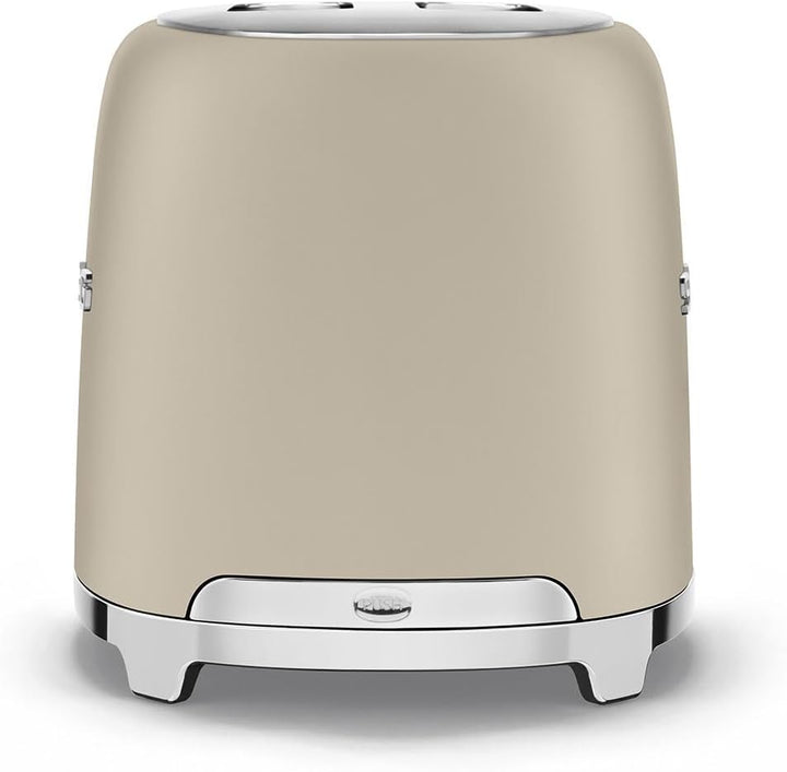 Smeg, 2x2 TSF01MLMEU -Toaster, 2 Schlitze für 2 Scheiben, 6 Vergoldungsniveaus, Heizfunktion, Abtau-