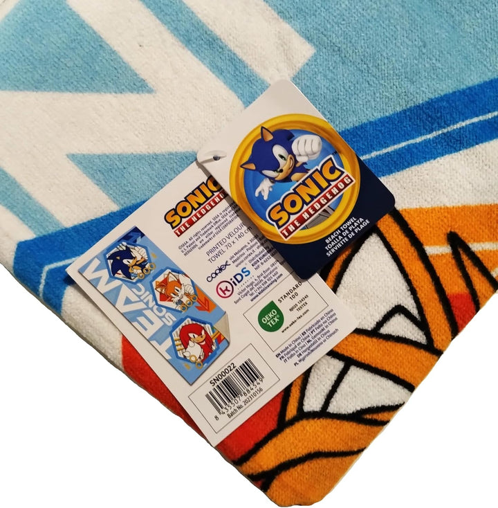Badetuch (70x140cm, Baumwolle), Sonic The Hedgehog