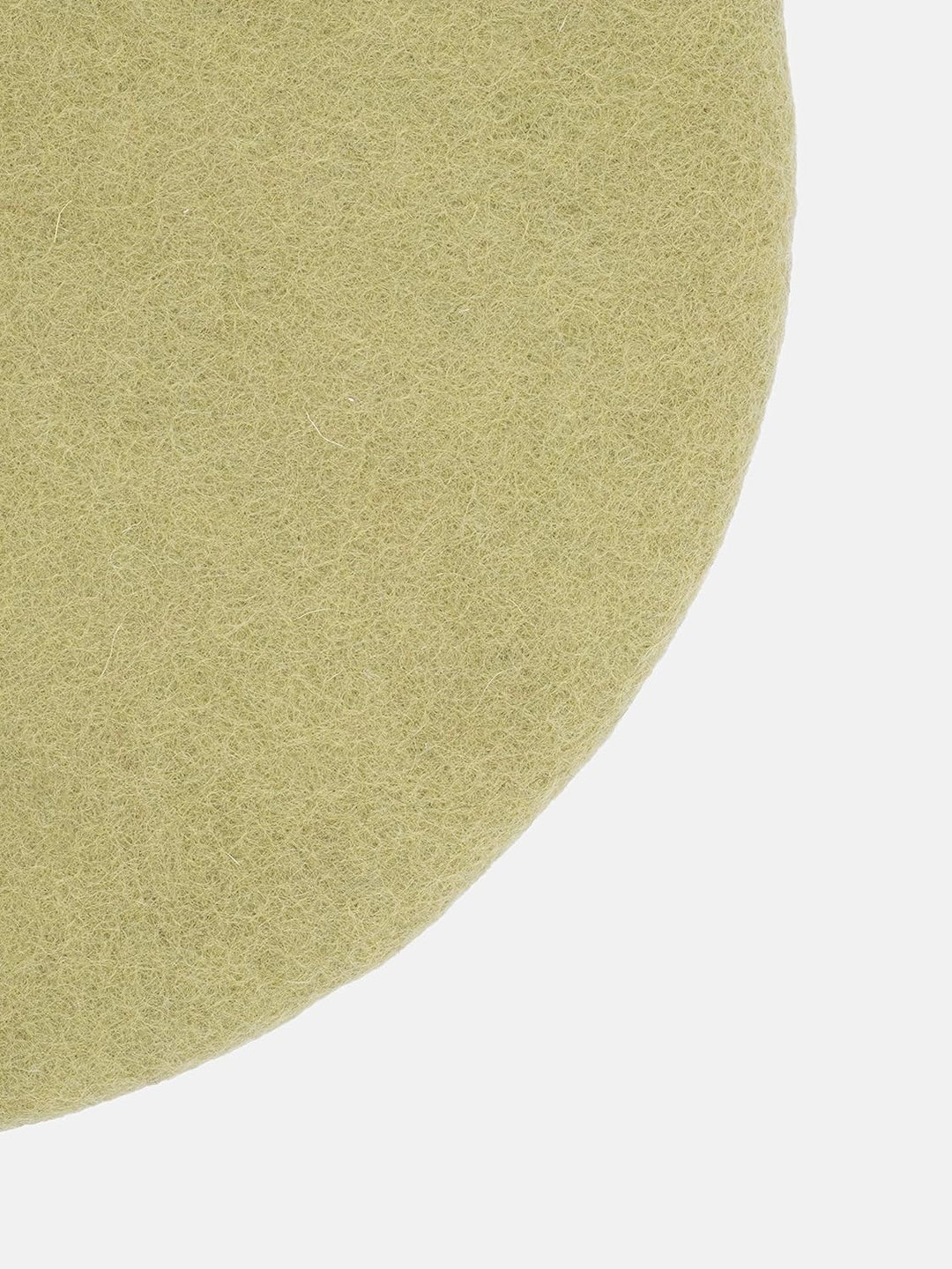 myfelt Flache Filz-Sitzauflage/Stuhlauflage - Pitt - rund, 36 cm, Hellgrün, Hellgrün