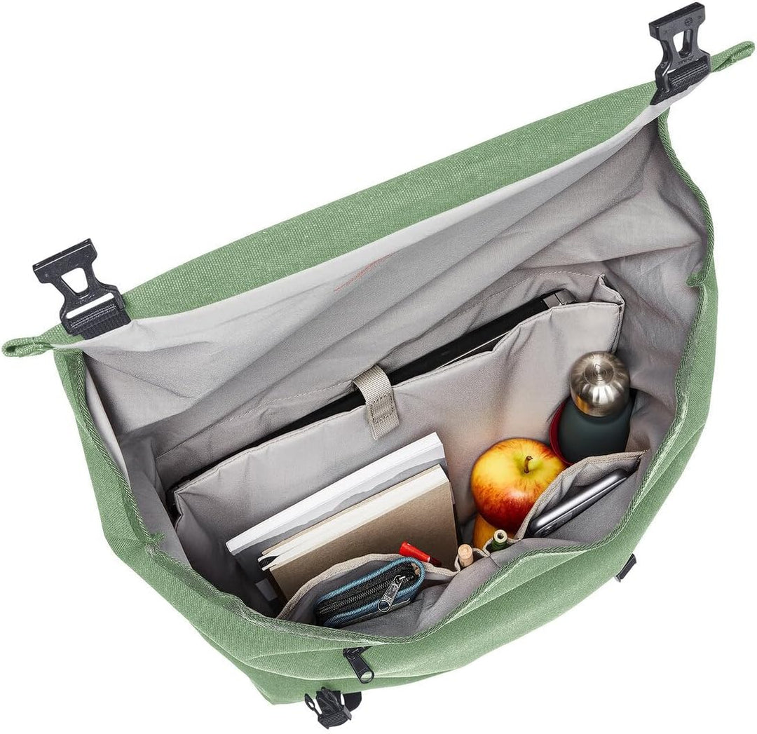 VAUDE Fahrradtasche für Gepäckträger Augsburg IV 20L Einheitsgrösse Willow Green, Einheitsgrösse Wil