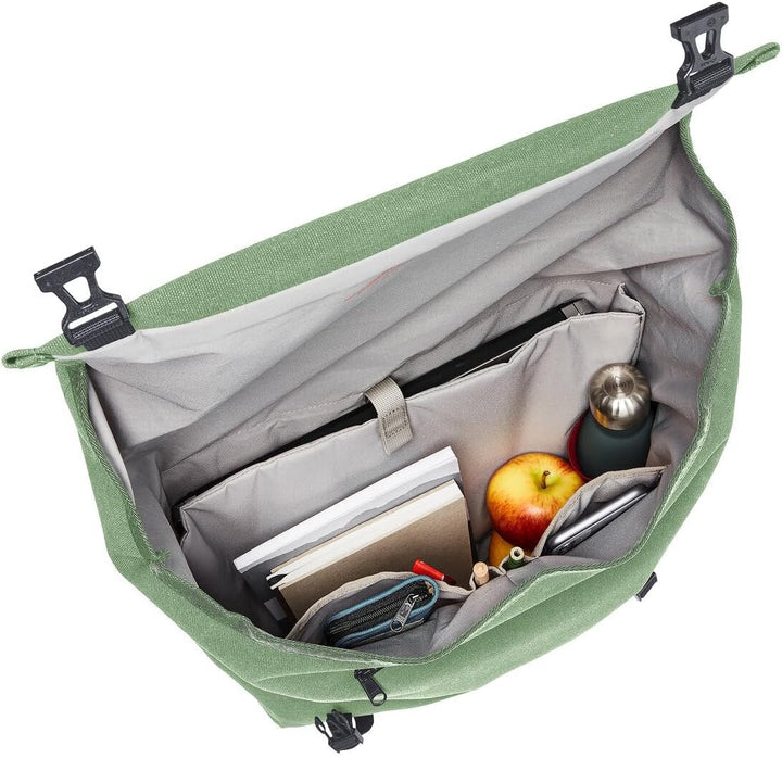 VAUDE Fahrradtasche für Gepäckträger Augsburg IV 20L Einheitsgrösse Willow Green, Einheitsgrösse Wil