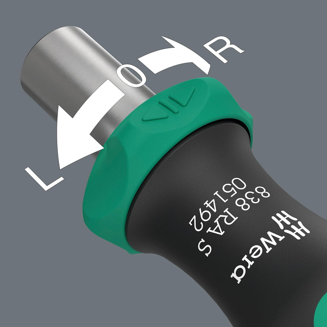 Wera 05051060001 Kraftform Kompakt 838 RA S Set 1, 14-teilig Single, Single