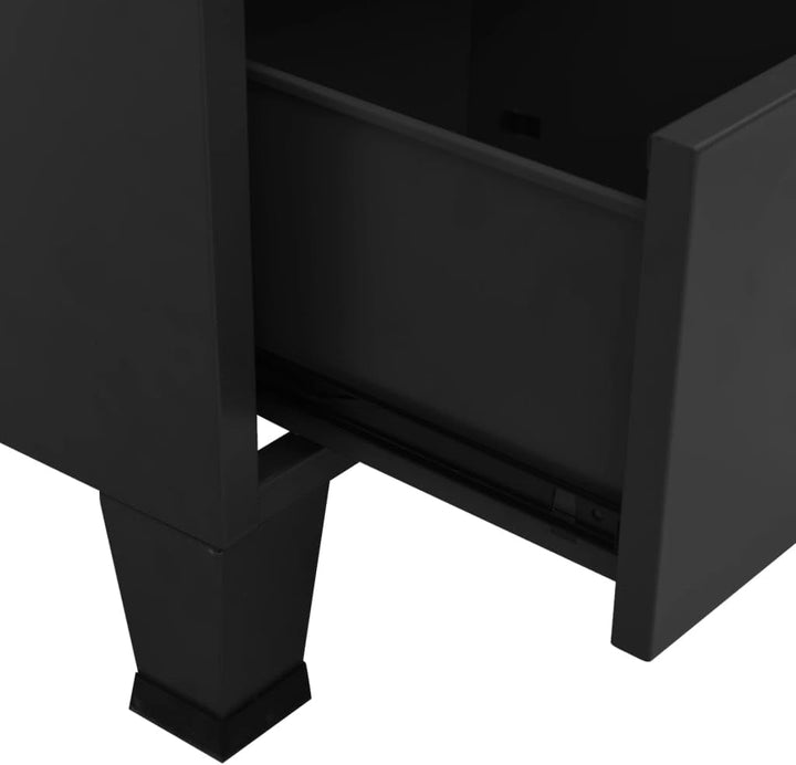vidaXL Lagerschrank Industrie-Stil Sideboard Kommode Anrichte Metallschrank Schrank Beistellschrank