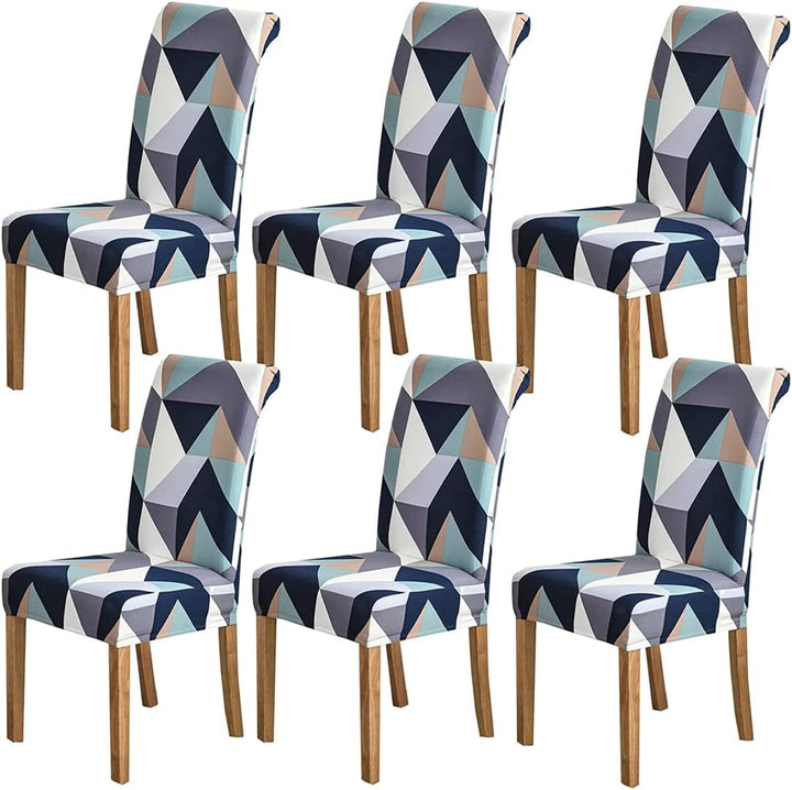 HZDHCLH Stuhlhussen 6er Set Stuhlbezüge Stretch abnehmbar, waschbar, Esszimmerstuhl-Schutzsitz für H