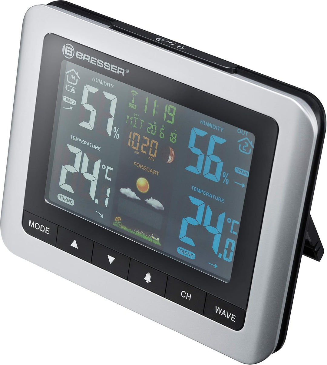 Bresser 7007510 Wetterstation Funk mit Aussensensor MeteoTemp