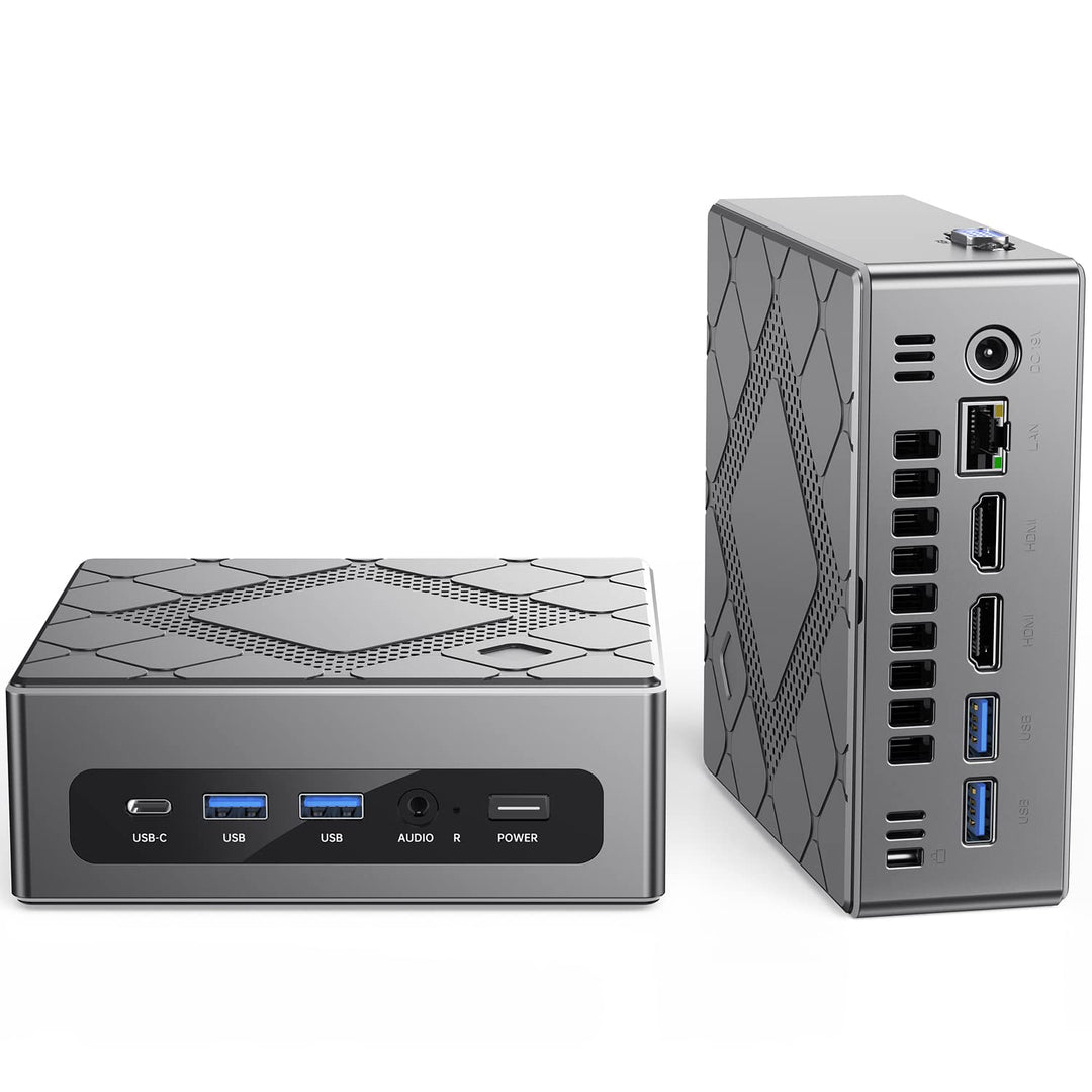 Mini PC Intel i7-10810U (bis zu 4,9 GHz) Mini-Computer mit One-Click-Fingerabdruck-Entsperrung, 16 G