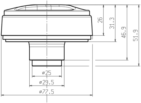 CR-MOESANCO® Schwarzer Wassertankdeckel für Wohnwagen, mit 3 versenkten Griffen, Wassereinlass mit R