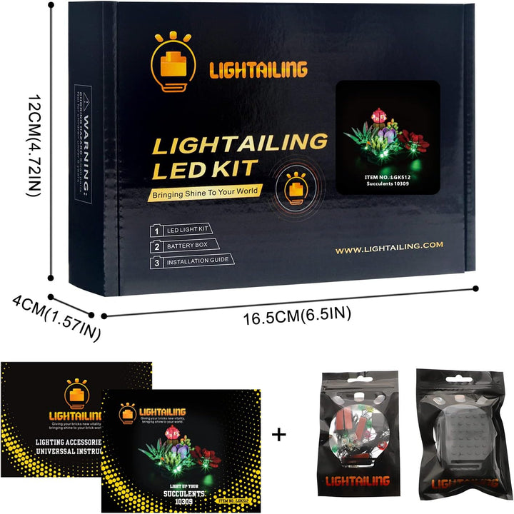 Lightailing Licht-Set Für Lego-10309 Sukkulenten - Led-Beleuchtungsset Kompatibel Mit Lego Bausteine