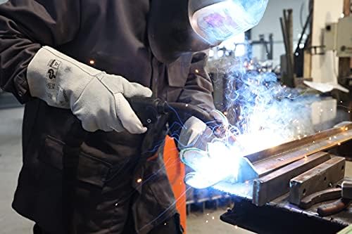 strongAnt Granada-Long Schweisserhandschuhe aus Rindnarbenleder Arbeitshandschuhe auch fürs Grillen