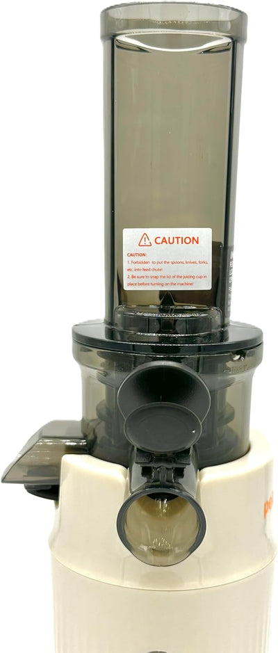 Zuminstant Kompakter elektrischer Saftpresse (Slow Juicer): Kaltgepresst, nährstoffreich, schäumungs