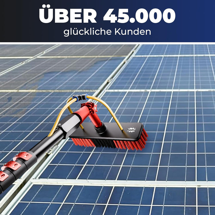 Waschbürste mit Teleskopstiel 7 Meter ausziehbar zur Reinigung von Solaranlage Terrassenüberdachung