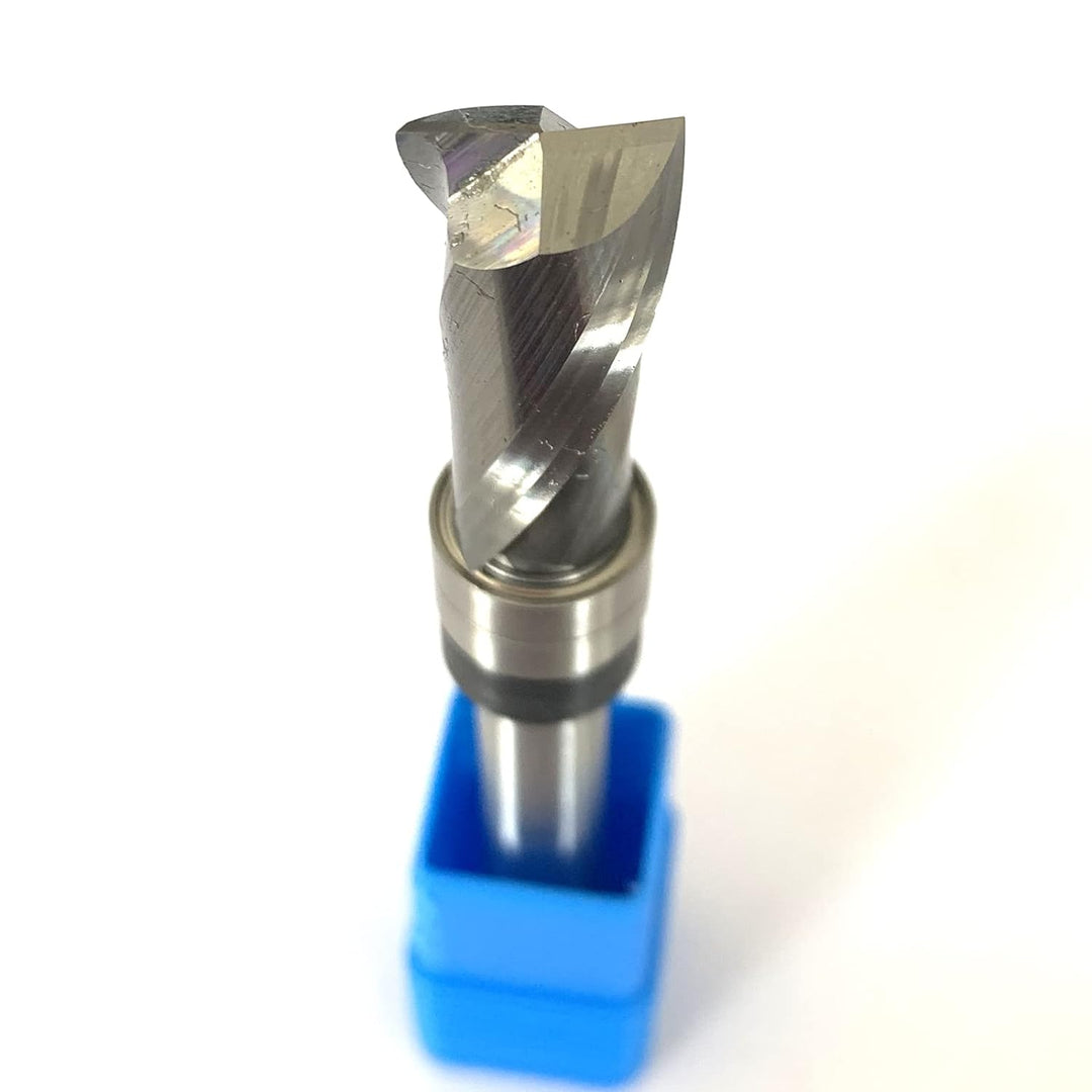Sinoprotools Spiralfräser 8mm Schaft Upcut, VHM Fräser 25.4mm Schnittlänge,Bündig-Profilfräser für H