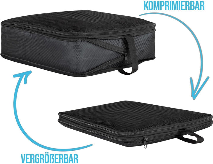 normani Reisetasche mit Rollen und Rucksackfunktion 60 L Reisetrolley Rucksack mit Rollen mit 4 Klei