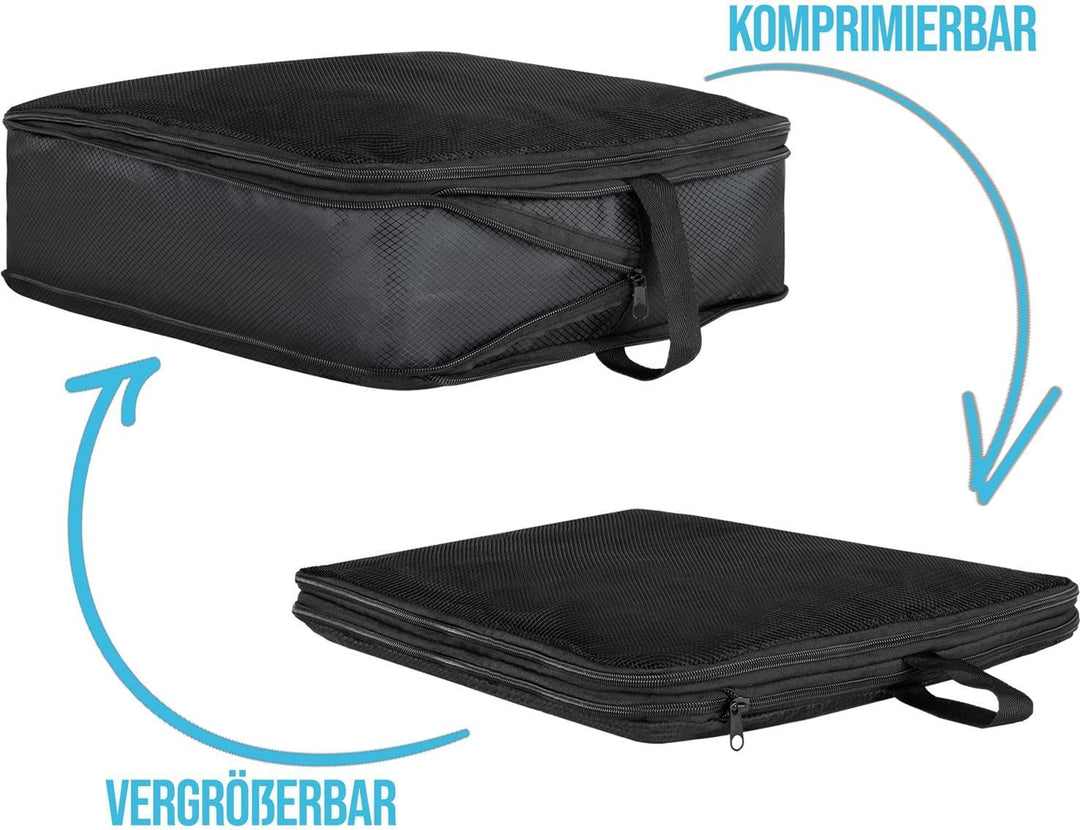 normani Reisetasche mit Rollen und Rucksackfunktion 60 L Reisetrolley Rucksack mit Rollen mit 4 Klei