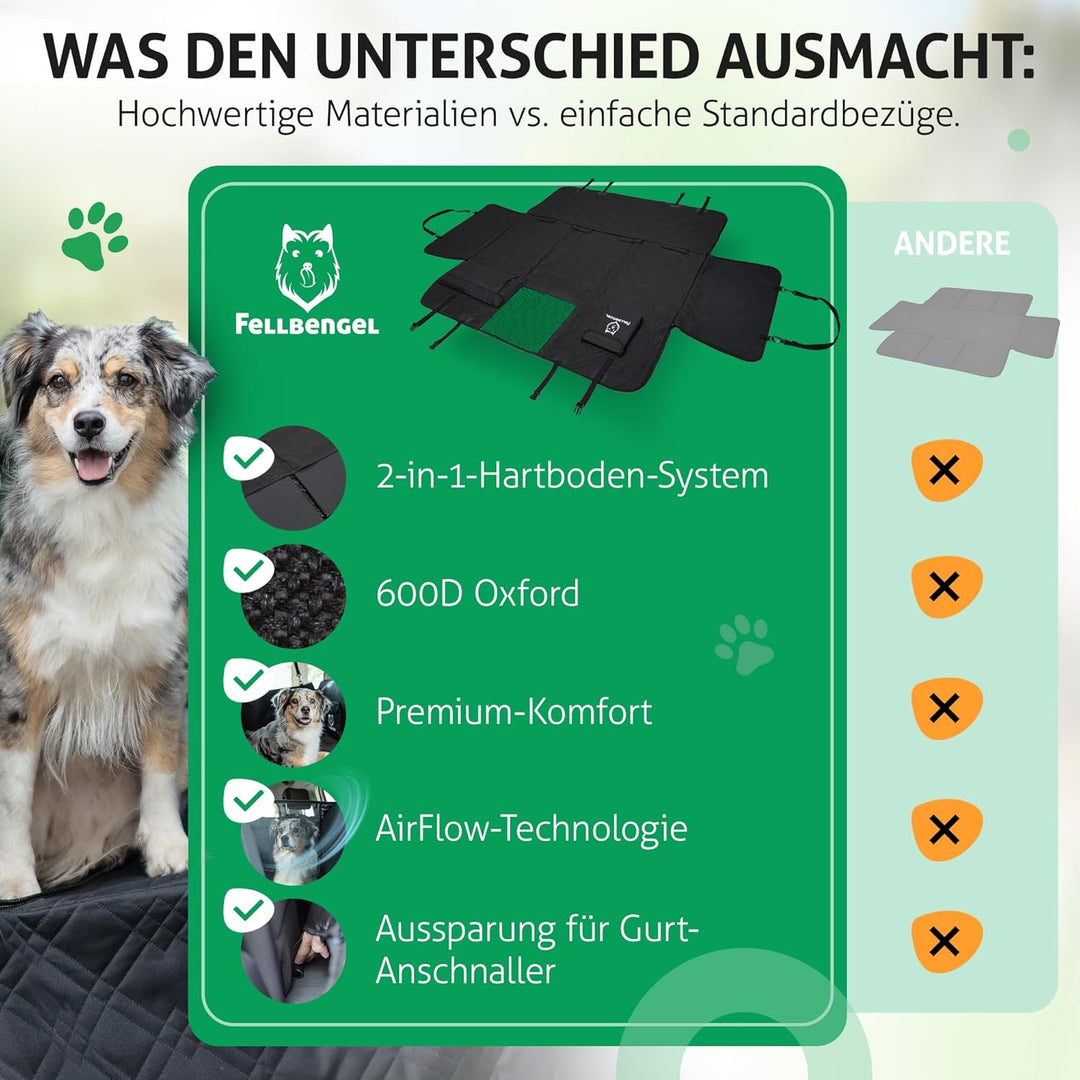 Hundedecke Auto Rückbank [Hartboden Erweiterung] Auto Hundedecke Rücksitz, Hundematte Rückbank, Rück
