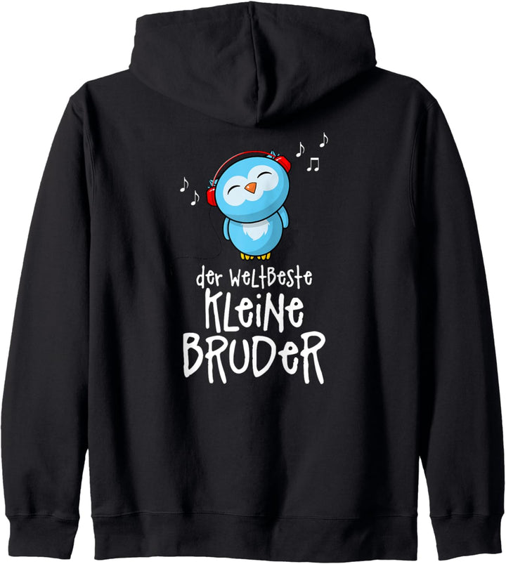 Der weltbeste kleine Bruder Musik Eule Eulen Geschwister Kapuzenjacke