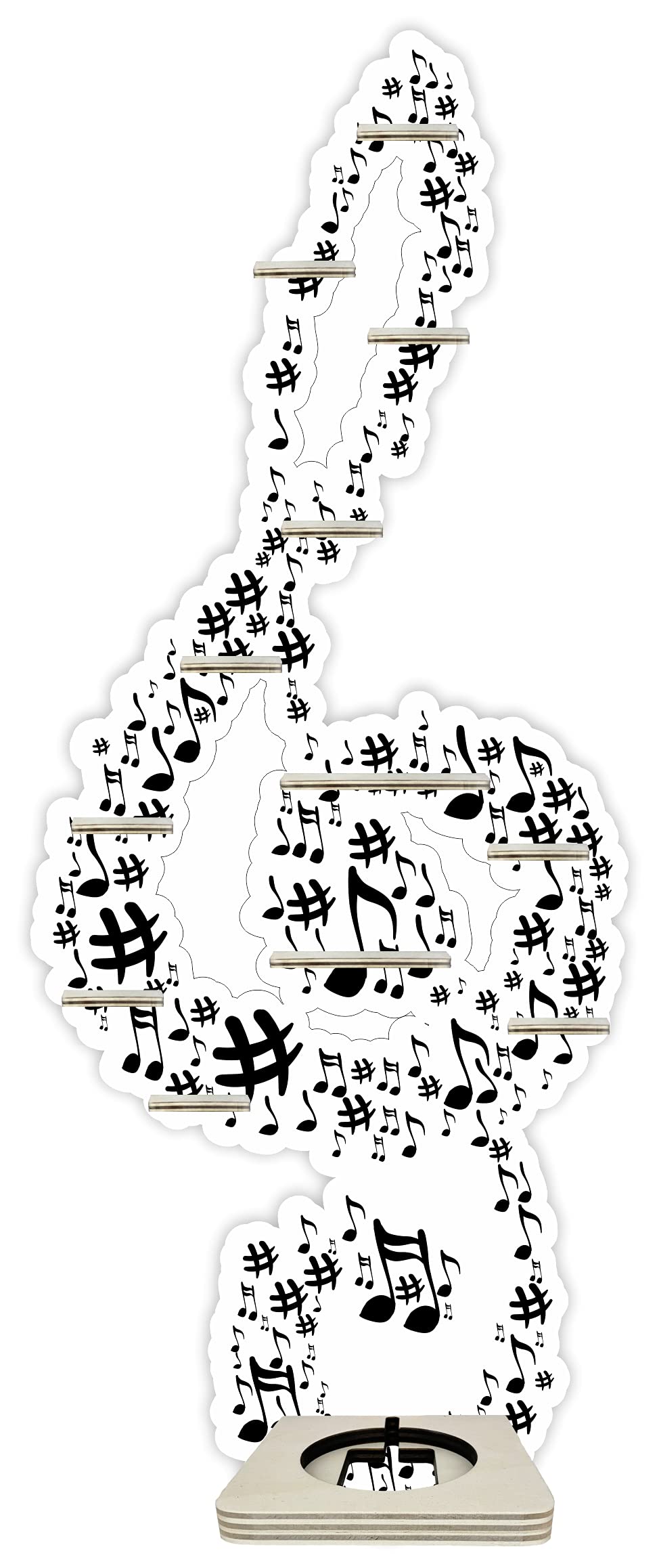 Farbklecks Collection Musikboxregal Notenschlüssel