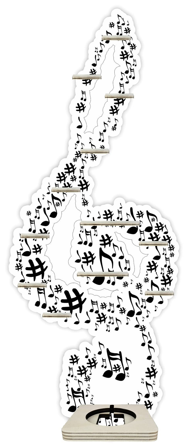 Farbklecks Collection Musikboxregal Notenschlüssel