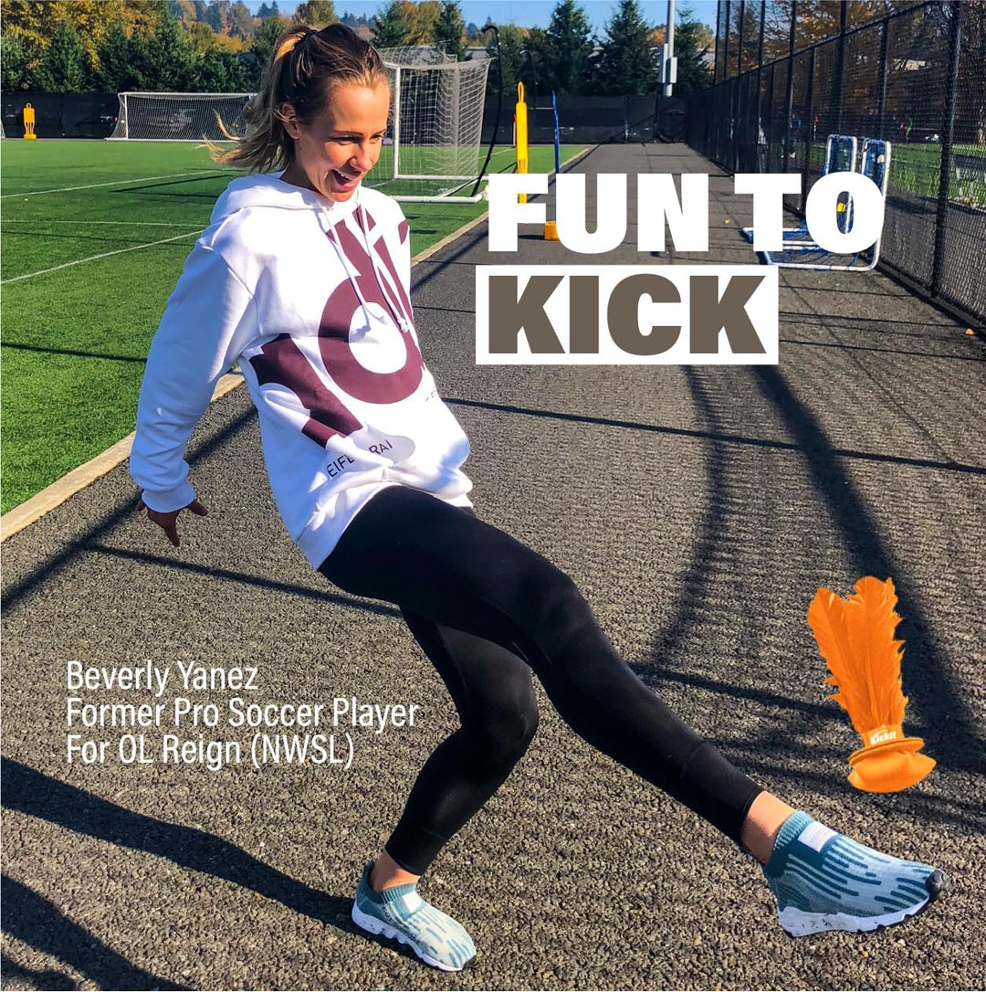 Kickit Der originale Birdie-Fussballtrainer, zum Spielen im Freien, drinnen oder im Hinterhof, am St