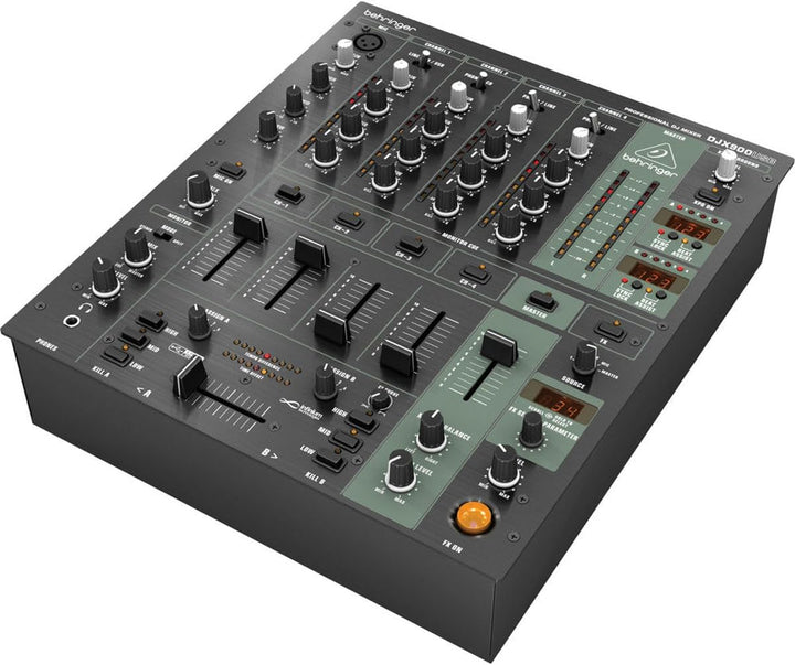 Behringer PRO MIXER DJX900USB Professioneller 5-Kanal-DJ-Mixer mit INFINIUM „kontaktlosem“ VCA-Cross