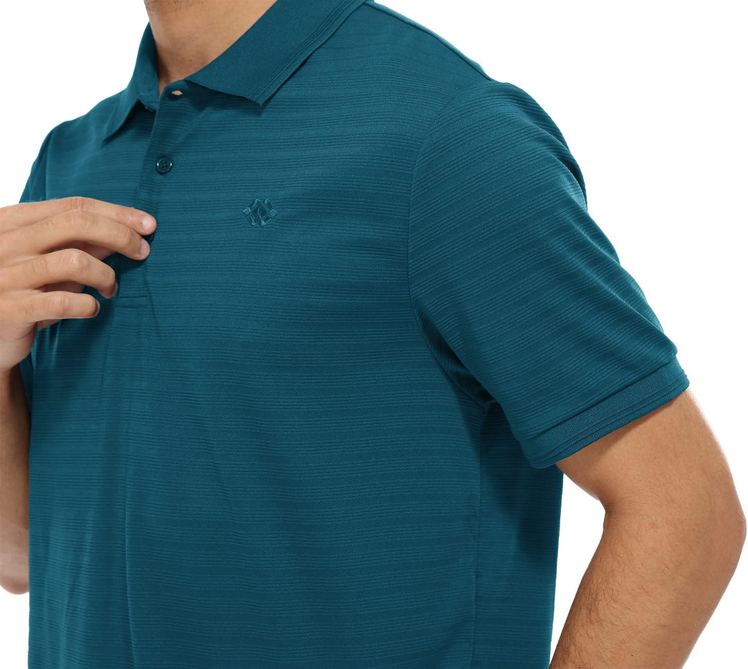 MoFiz Herren Poloshirt Kurzarm Polohemd Sport Sommershirts Outdoor Schnelltrocknend Golf T-Shirts Kn