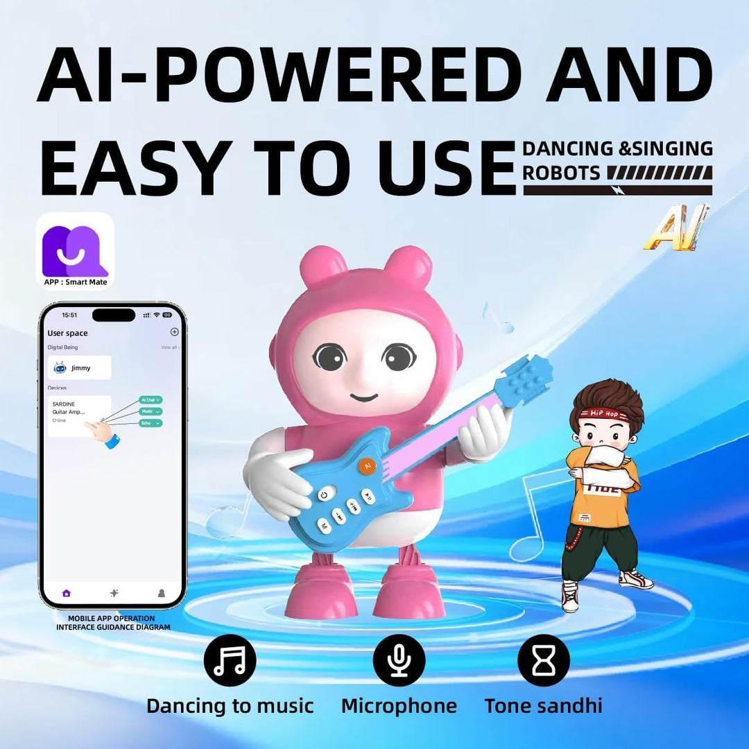 KI Interaktiver Roboter mit integriertem ChatGPT, sprechender Roboter, der singt und Tanzt – Lern- u