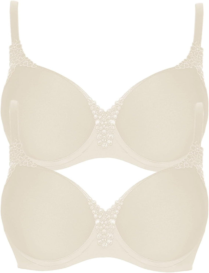 VIANIA! 2er Pack Spacer Bügel BH Carola 151414 70B Cream, 70B Cream