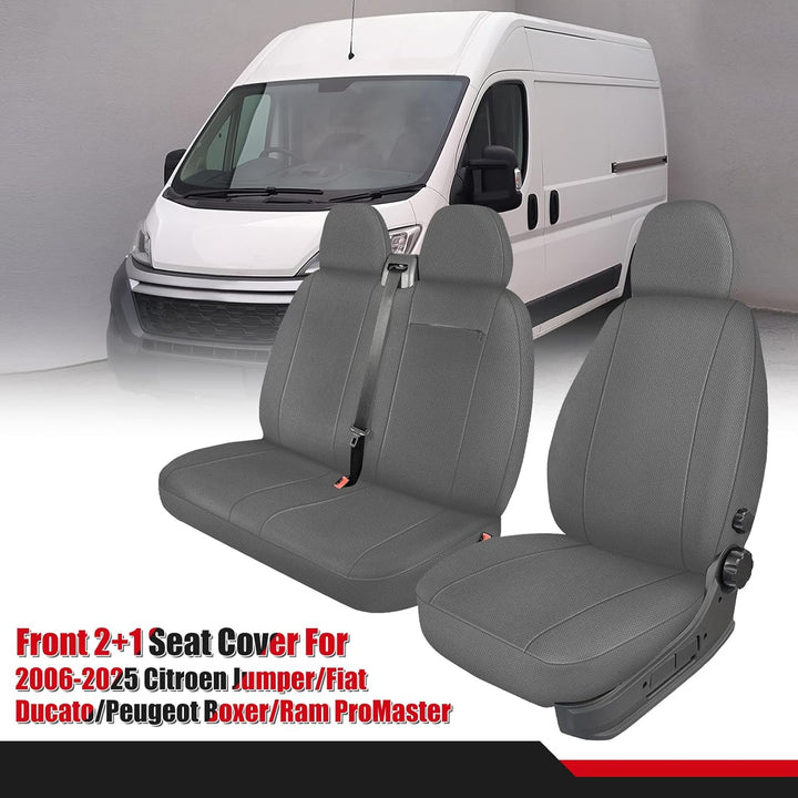 JUDANNA Sitzbezüge Auto für 2006-2025 FIAT Ducato Citroen Jumper- 2+1, Autositzbezüge Auto-Sitzschon