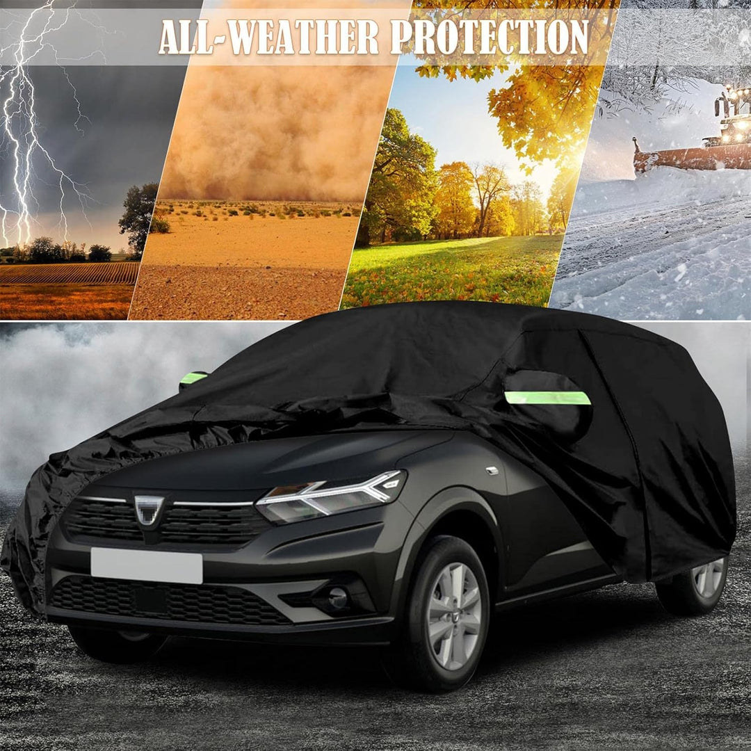 Autoabdeckung Wasserdicht Passend für 2008-2024 Dacia Sandero Access Essential Comfort, Atmungsaktiv