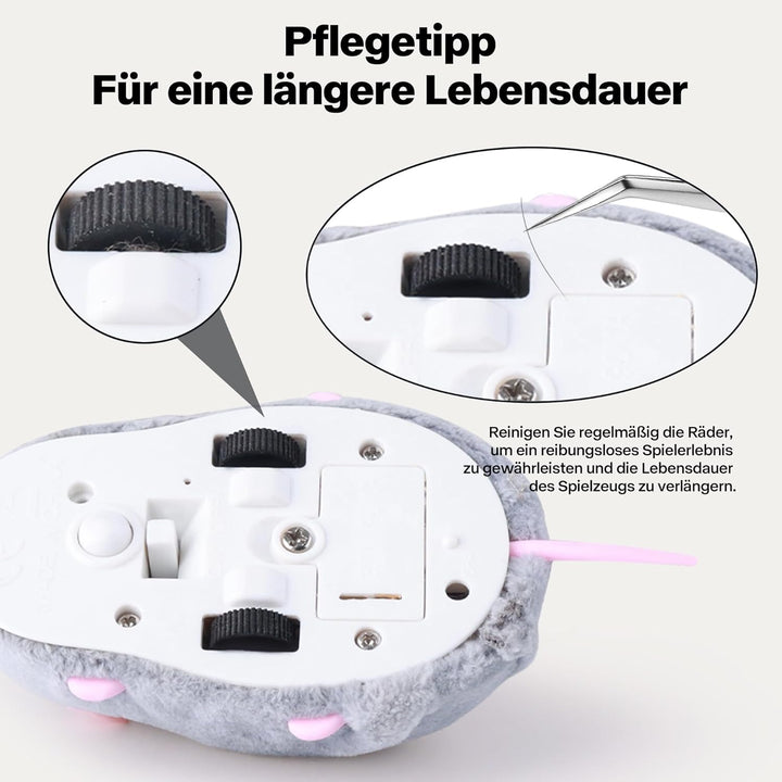 Pet Prime Katze Spielmaus, automatisch Maus für Katzen, interaktives Spielzeug für Katze, elektrisch