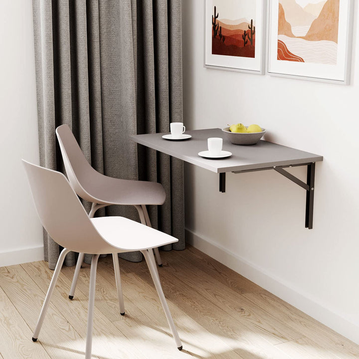 MIKON 60x50 | Wandklapptisch Klapptisch Wandtisch Küchentisch Schreibtisch Kindertisch | Light Graph