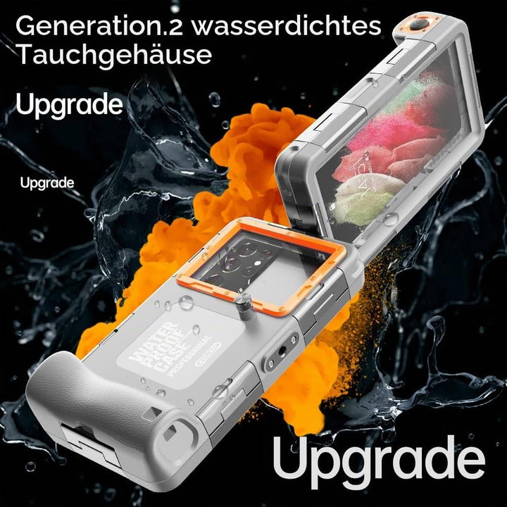 Unterwasser-Tauchgehäuse für iPhone, Samsung Galaxy, Huawei Xiaomi Redmi Smartphones, Professionelle