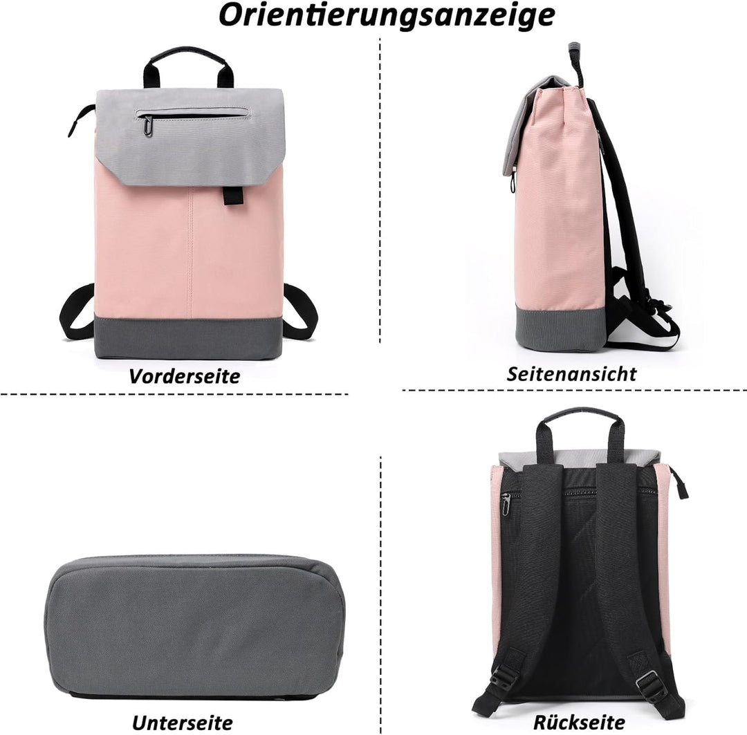 TANTOMI Rucksack Damen Tagesrucksäcke mit Laptopfach & Anti Diebstahl Tasche Reiserucksack Damen Lap