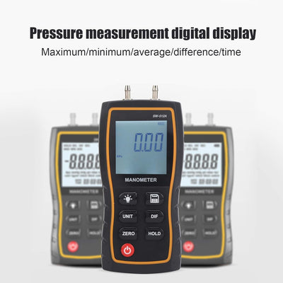 Jectse Luftdruckmesser, digitales Manometer-Handpräzisionsbarometer HVAC digitaler Differenzdruckmes