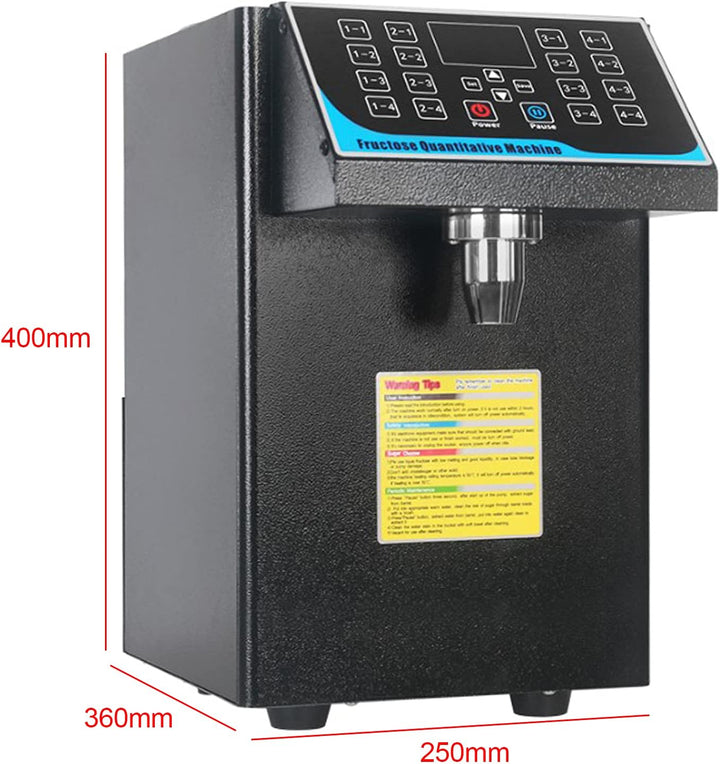 450W 7.5L Bubble Tea Fructose Quantitative Machine Zucker Dosiermaschine Edelstahl Sirup Dispenser B