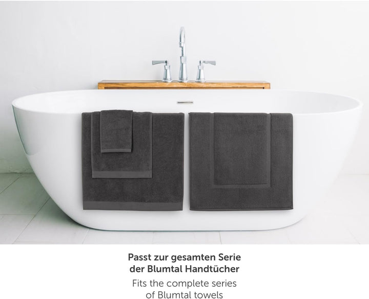 Blumtal 2er Set Premium Frottier Badematte - Badeteppich OEKO-TEX® zertifiziert, waschbarer Badvorle