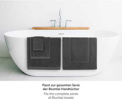 Blumtal 2er Set Premium Frottier Badematte - Badeteppich OEKO-TEX® zertifiziert, waschbarer Badvorle