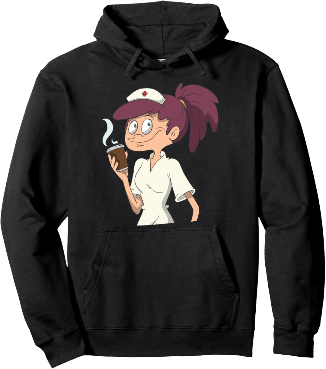Krankenschwester mit Kaffeetasse Pullover Hoodie