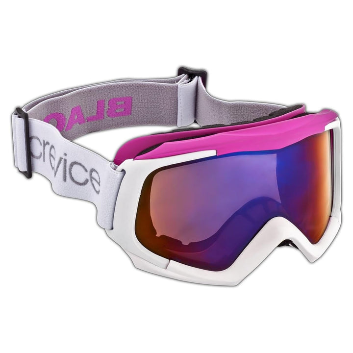 Black Crevice Damen Skibrille mit Doppelscheibe Einheitsgrösse Weiss/Pink, Einheitsgrösse Weiss/Pink