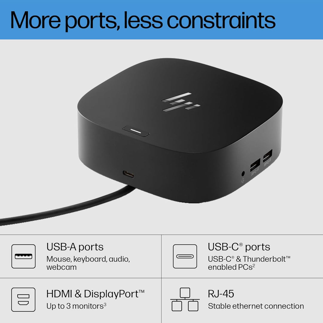 HP USB-C Dock G5-8-in-1-Adapter für USB-C &amp; Thunderbolt-Enabled Laptop, PCs &amp; Notebooks – Einzelkabe