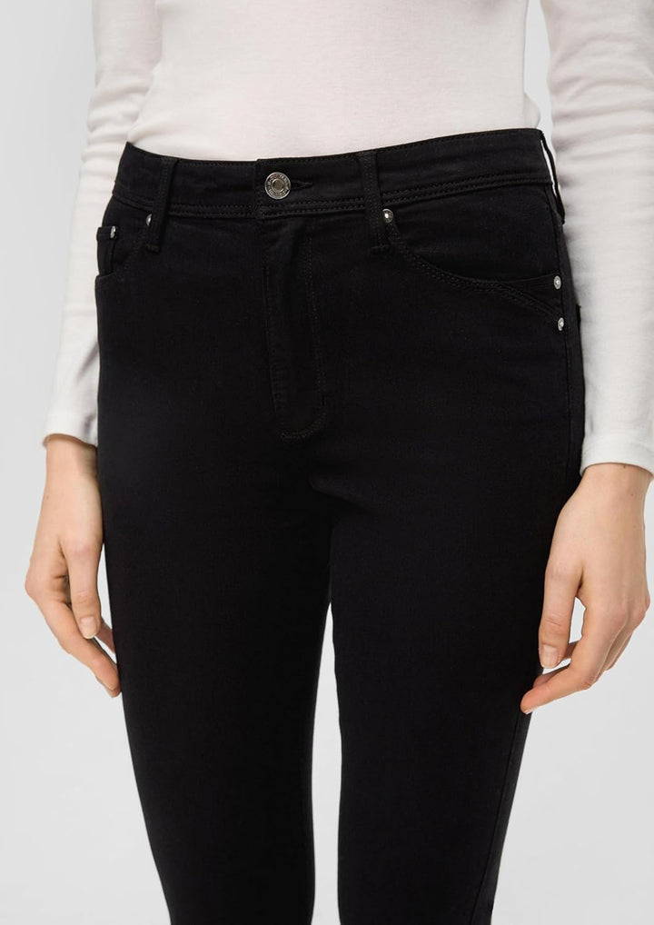 s.Oliver Damen Jeans Hose, Slim Fit 36 Schwarz, 36 Schwarz